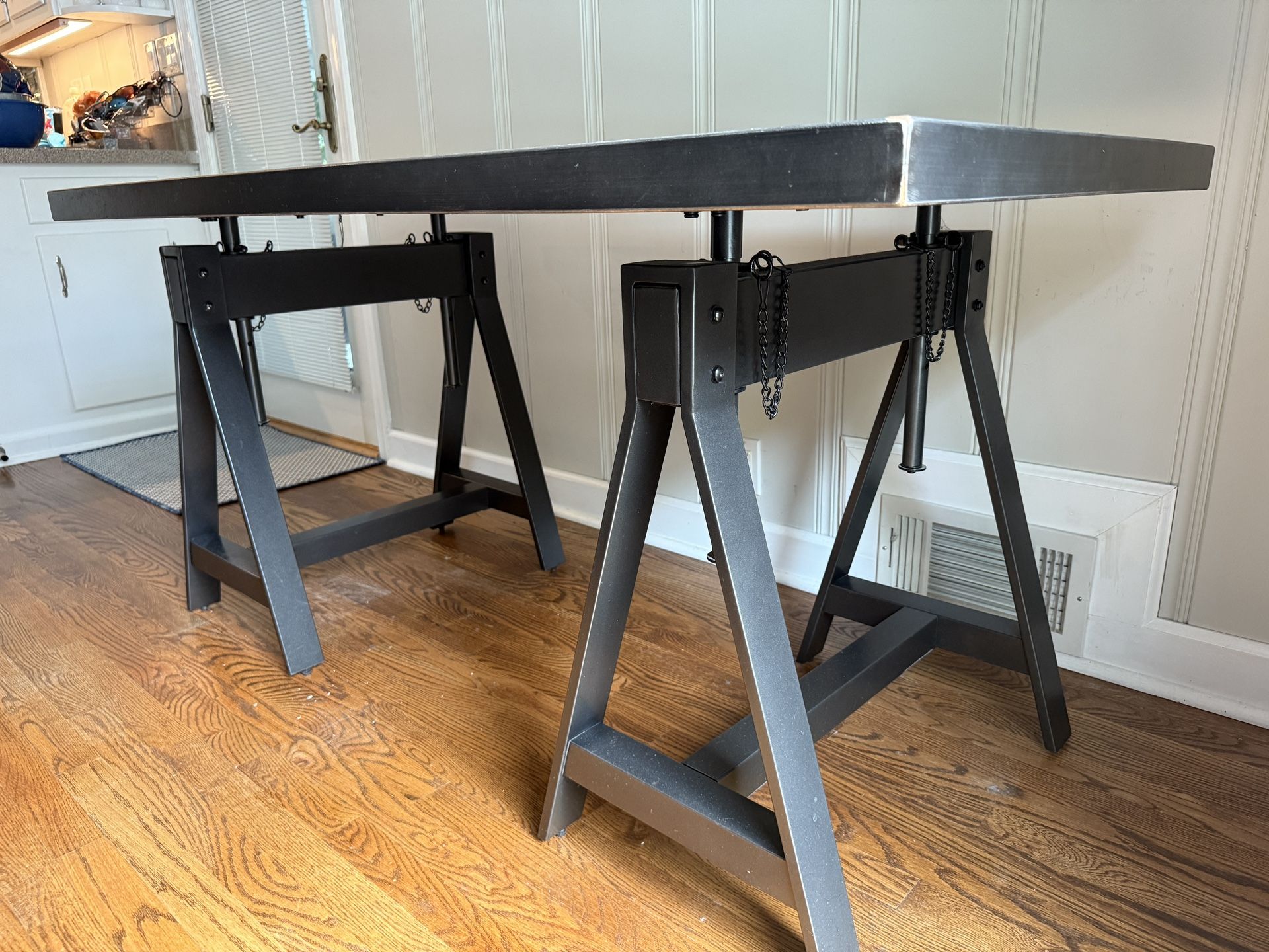 Industrial Style Dining Table + 4 Chairs