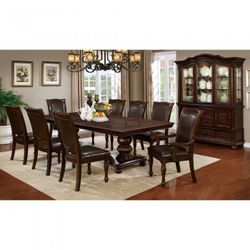 Alpena Brown Cherry/Espresso Dining Arm Chair (Set of 2)