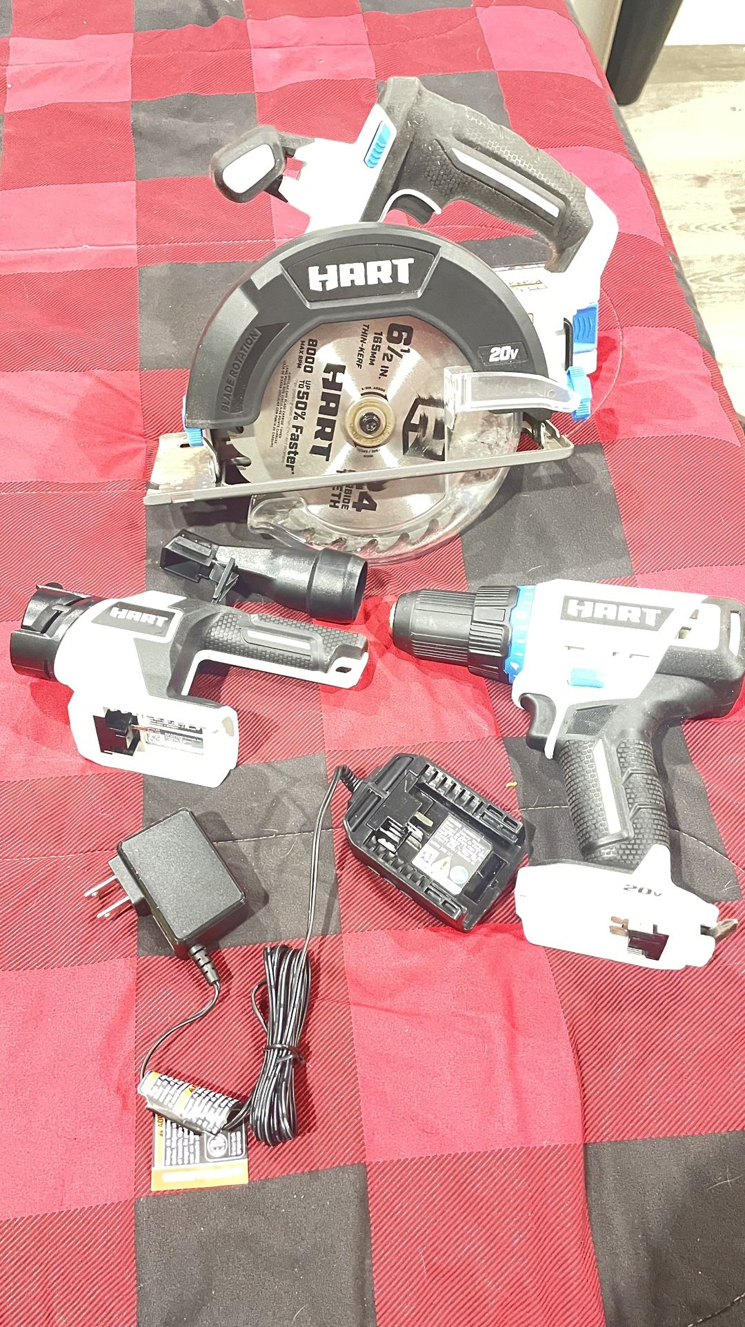 Power Trio: Hart Cordless Tool Set w/ Bag & Battery
