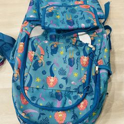 Little Mermaid Backpack With Matching Lunch Bag