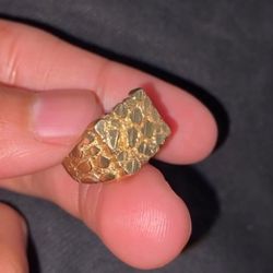 14k Nugget Ring 