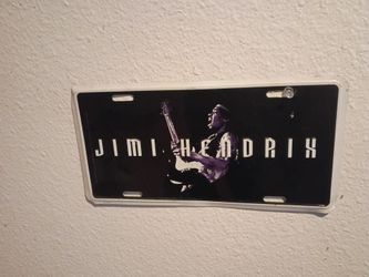 Jimi Hendrix license plate