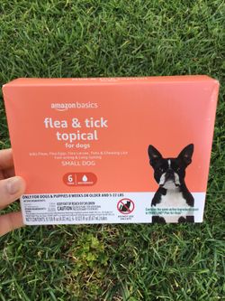 Small Dog Flea & Tick Topical For Dogs 5-22 LBS Waterproof Tubes Flea And Tick Treatment Kills Fleas Flea Eggs Flea Larvae Ticks & Chewing Lice