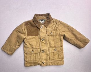 babyGap Toddler Utility Jacket Tan Corduroy 18-24M