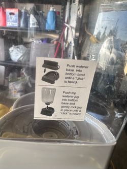 Used Dog food and water dispensers