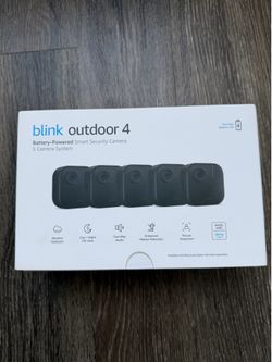 Blink Outdoor 4 Wireless Smart Security Camera System – 5 Cameras – Brand New