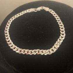 Cuban Cut Slim Size 6 Bracelet 925 From Italy