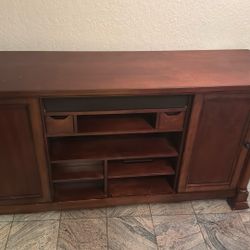 Large TV Entertainment Center. Solid Wood!