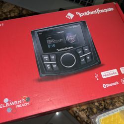 Rockford Fosgate PMX-2 Punch Marine Compact AM/FM/WB Digital Media Receiver 2.7" Display