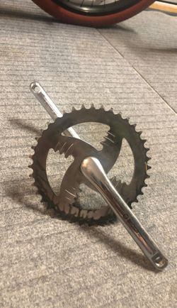 1-piece crank with chainwheel
