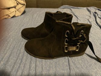 FabKids Girls Black Boots size 1