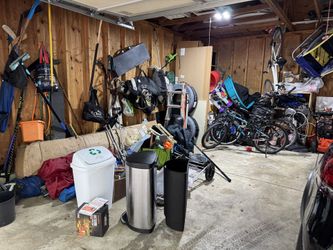 Recycle Waste Basket Trash Can Flip Top White Plastic 