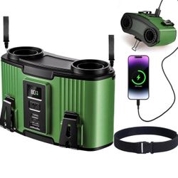 Brandnew 20000mAh Portable Waist Fan Clip-On, 10-Speed Rechargeable Belt Fan, 20000RPM Turbo Cooling 130° Wide Airflow Shirt fan, 40H Runtime Hands-Fr