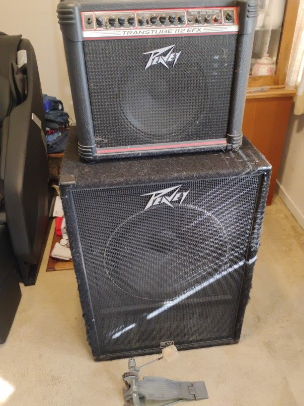 Peavey Stack With Amp . Drum foot Pedal included