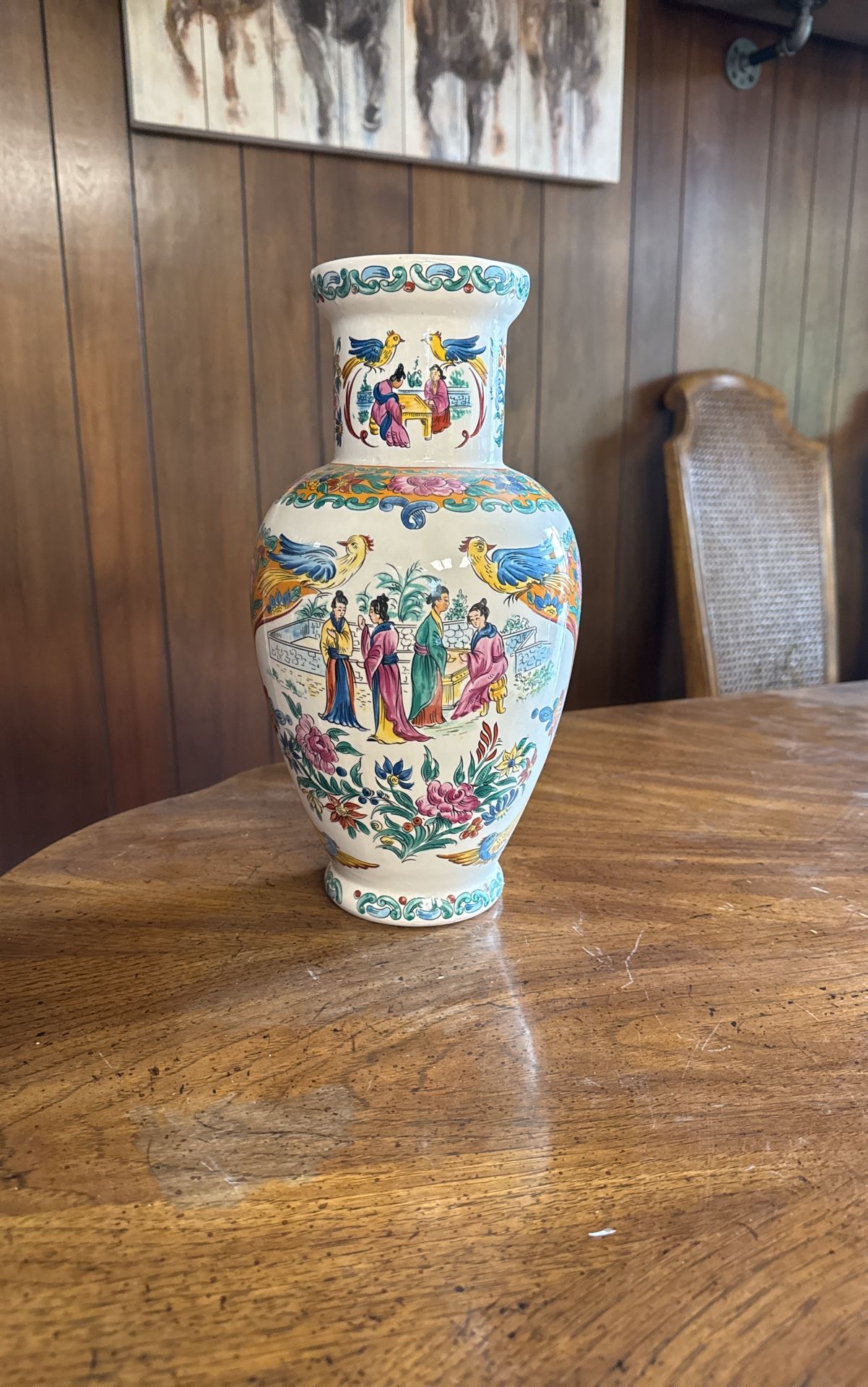 Antique Chinese Porcelain Famille Rose Vase