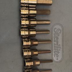 Snap-on Tools 8 pc 3/8" Drive SAE Standard Hex Bit Socket Set (1/8-3/8")