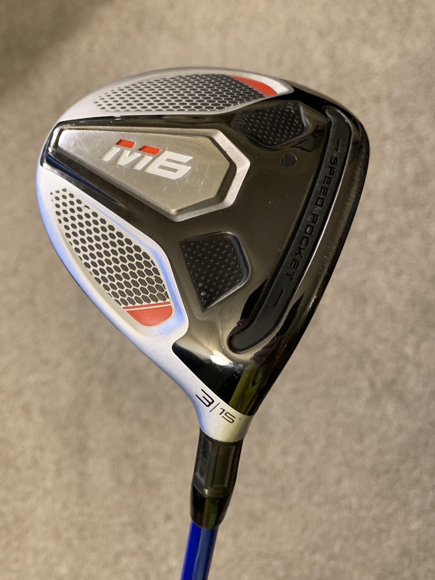 M6 3 Wood with Tour AD BB-7x shaft (w/ hc & GolfPride velvet Grip)