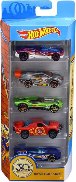 HOT WHEELS 50th Track Stars 5-pack
