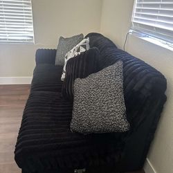 Black 2 Piece Sectional / Couch