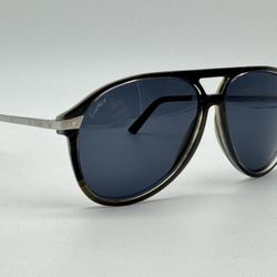 SANTOS DE CARTIER PILOT SHAPE AVIATOR SUNGLASSES CT0105S NEW 100% GENUINE $1250
