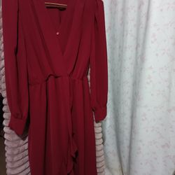Burgundy Dress 