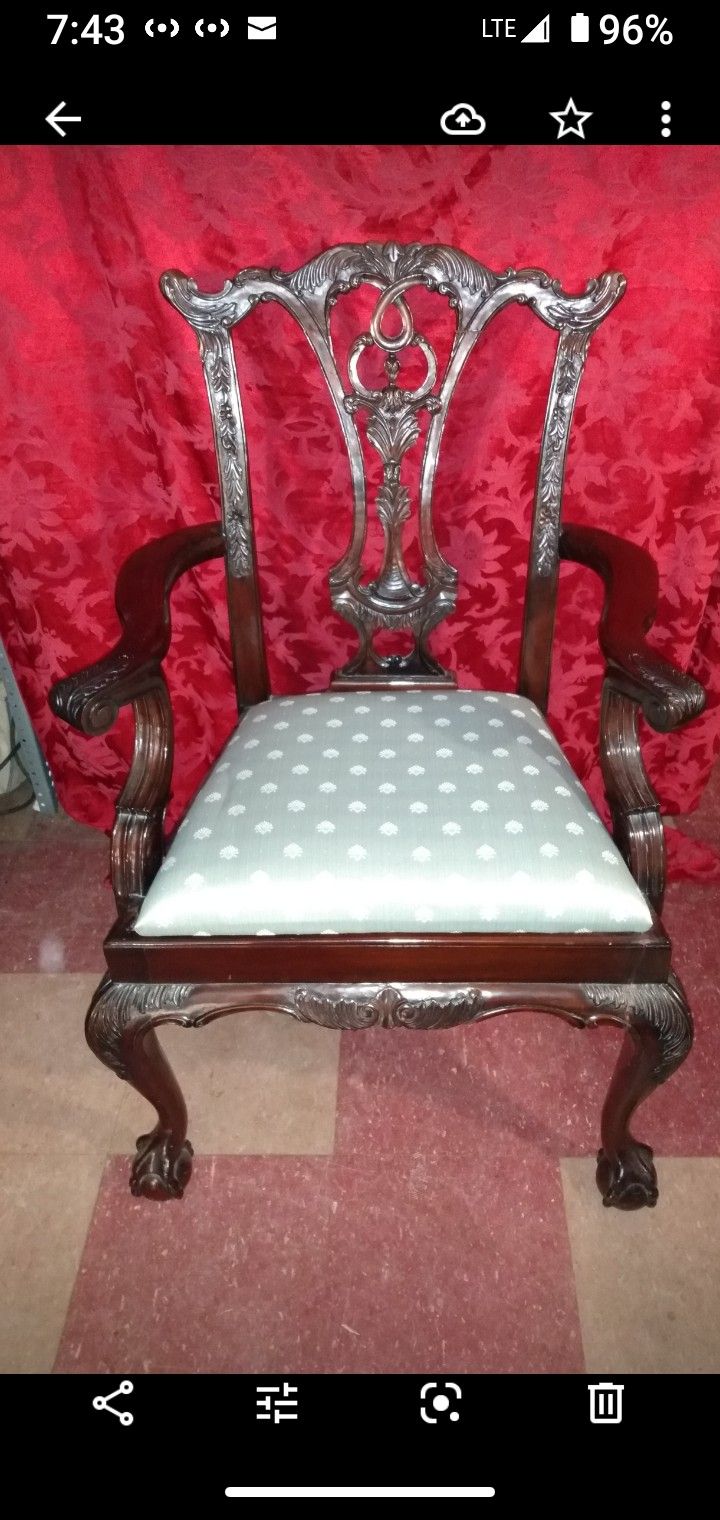 Antique Chippendale Reproduction Chair