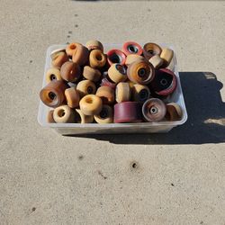 Skateboard Wheels Box Full Of All Kinds 