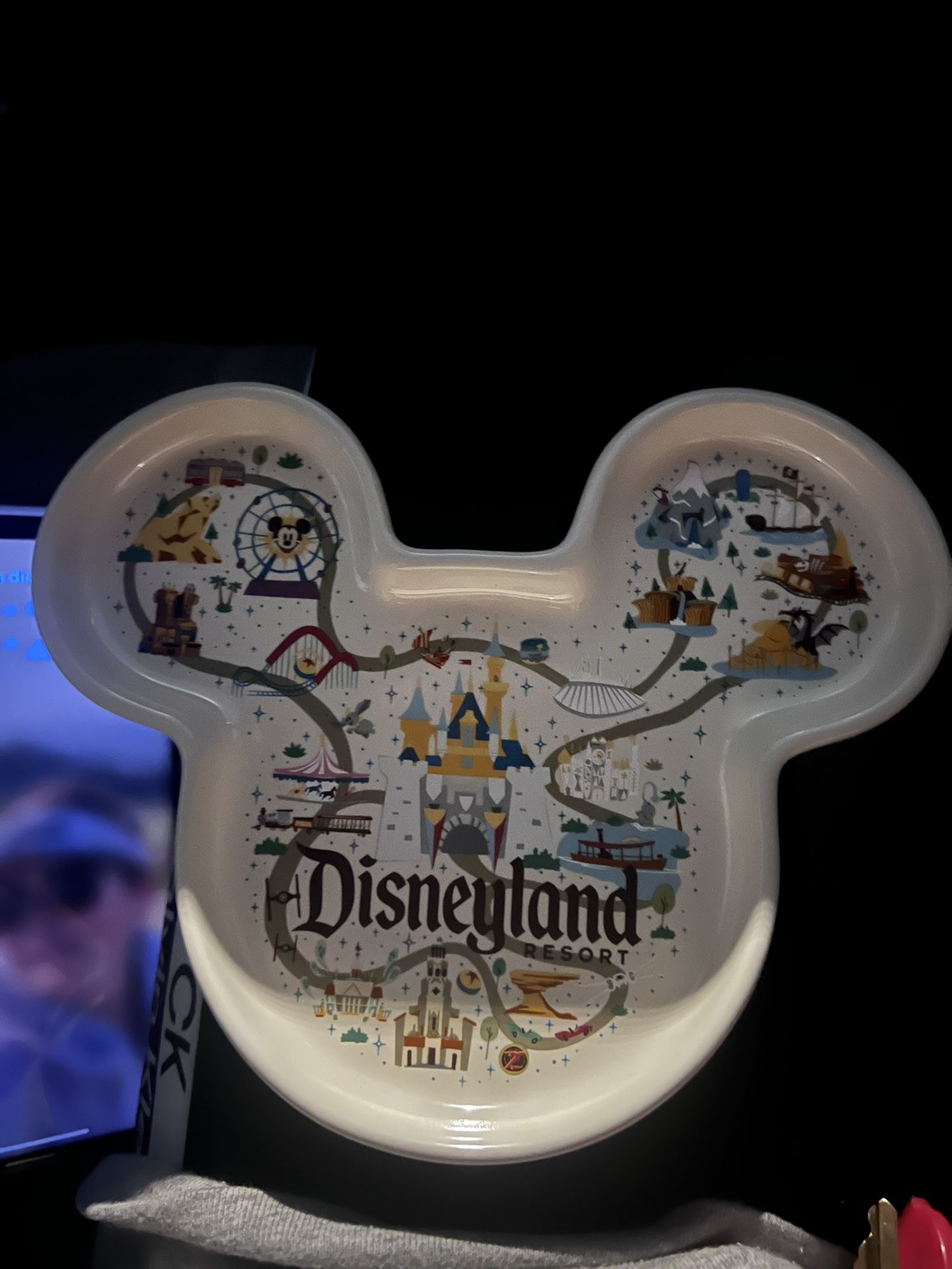DISNEY PARKS TRINKET DISH MICKEY MOUSE ICON DISNEYLAND