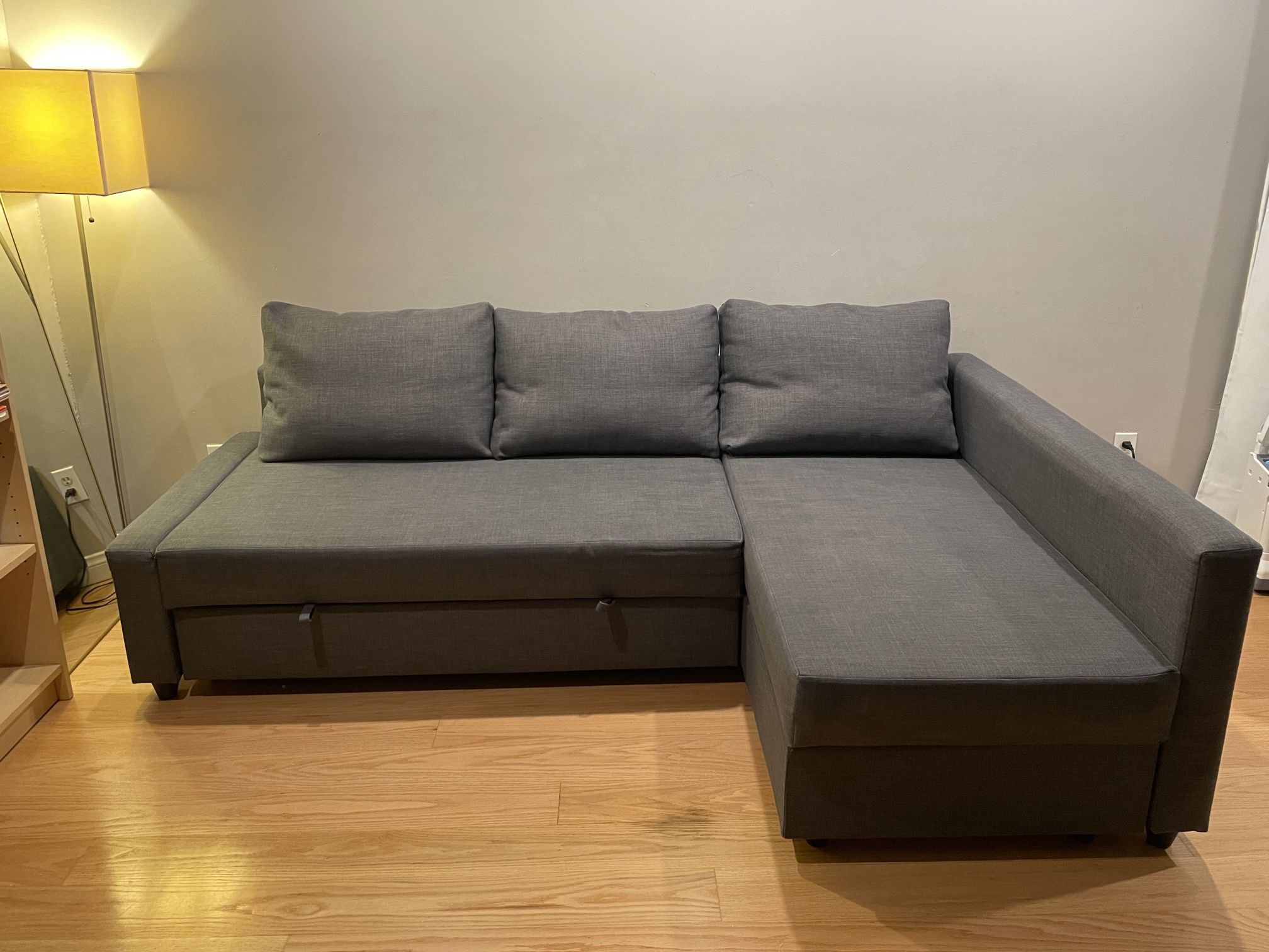 Ikea Sofa Bed FRIHETEN Sleeper sectional, 3 seat w/storage 