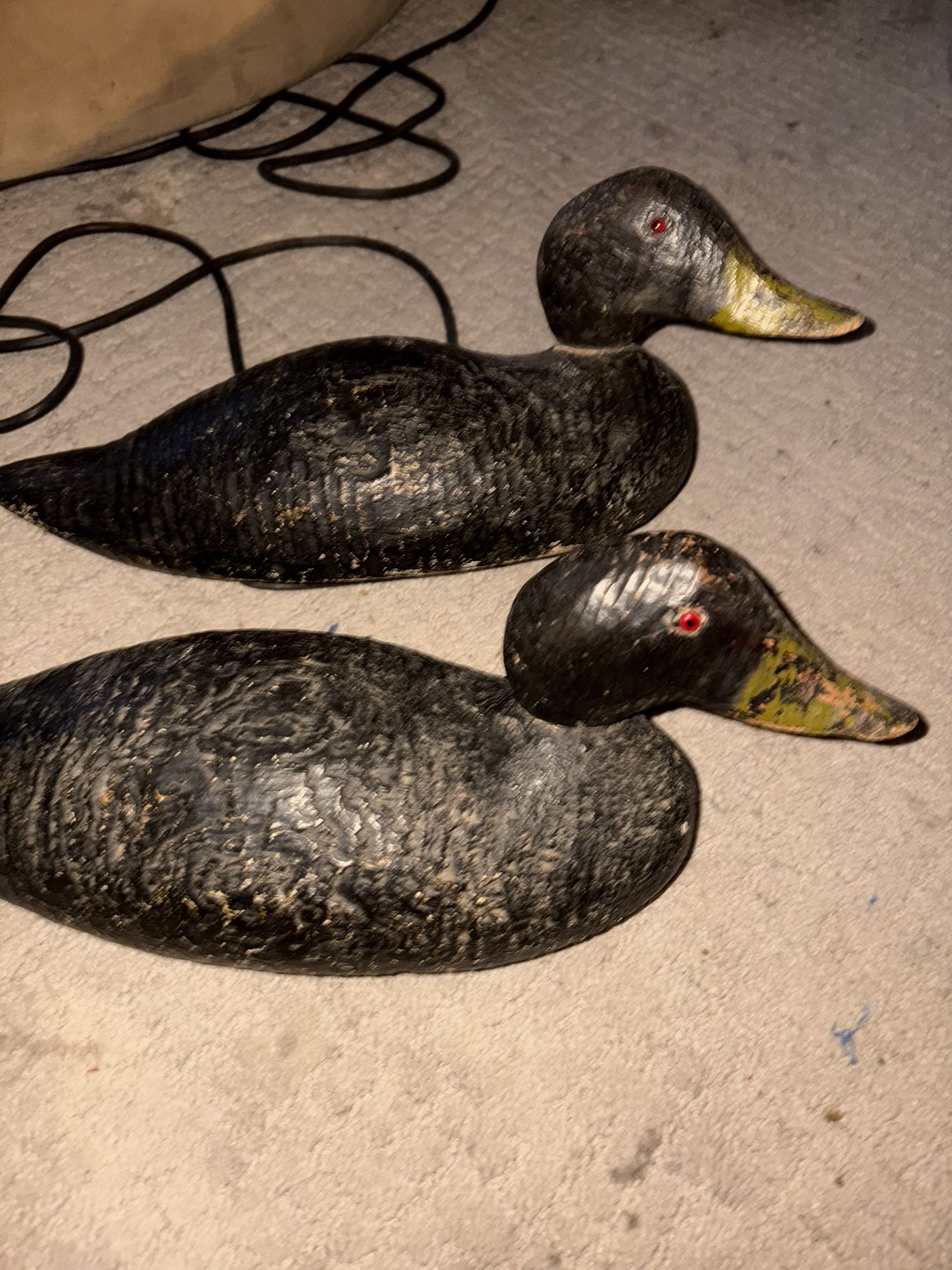 Two Antique Duck Decoys! Hand Made!