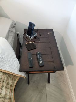 Black TV end table