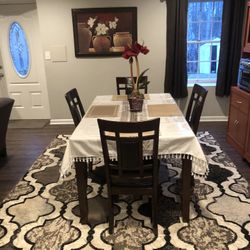 Dining Table With Four Chairs