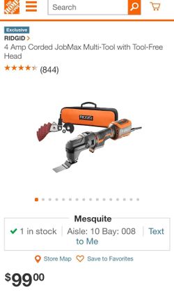 Ridgid job max 4 amp multi tool kit with tool free head