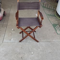 Director Chairs Wood Sling Dining Height Chair