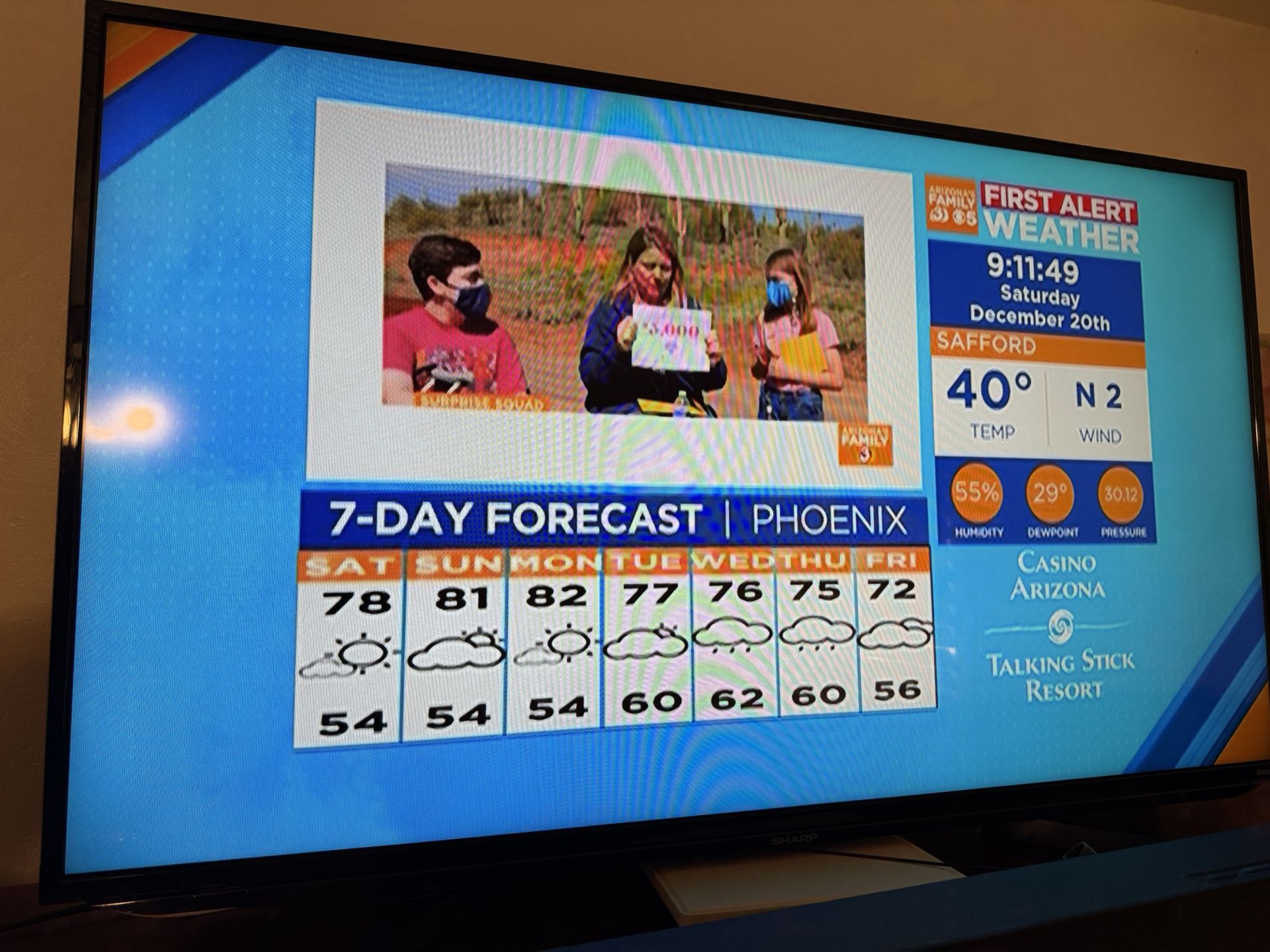 43’ Smart Tv Sharp LC-LB371U series Roku TV, 2015