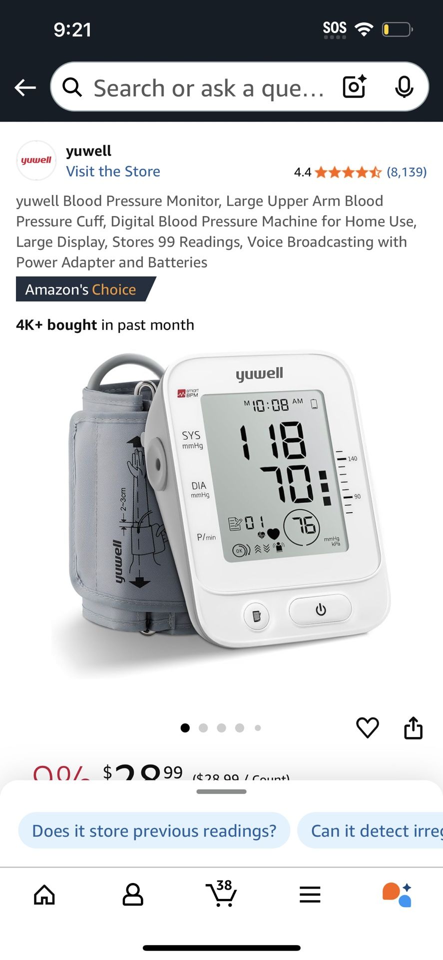 Unopened Blood Pressure Monitor