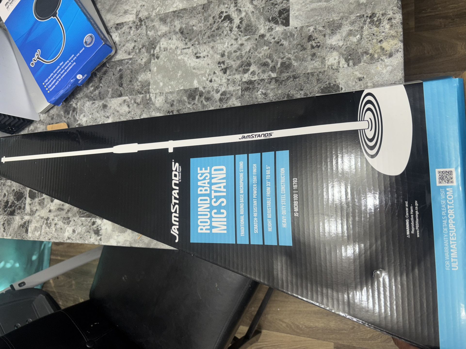 JamStands JS-MSRB100 Round-Based Microphone Stand