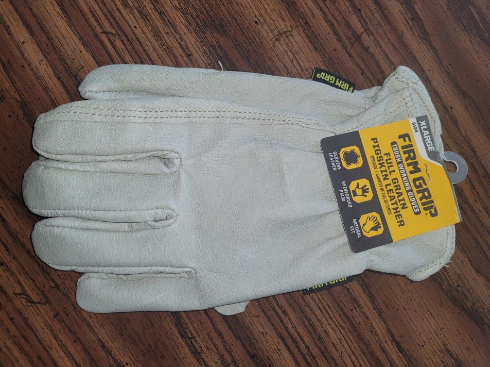 Firm Grip Tough Working Gloves XL New $15