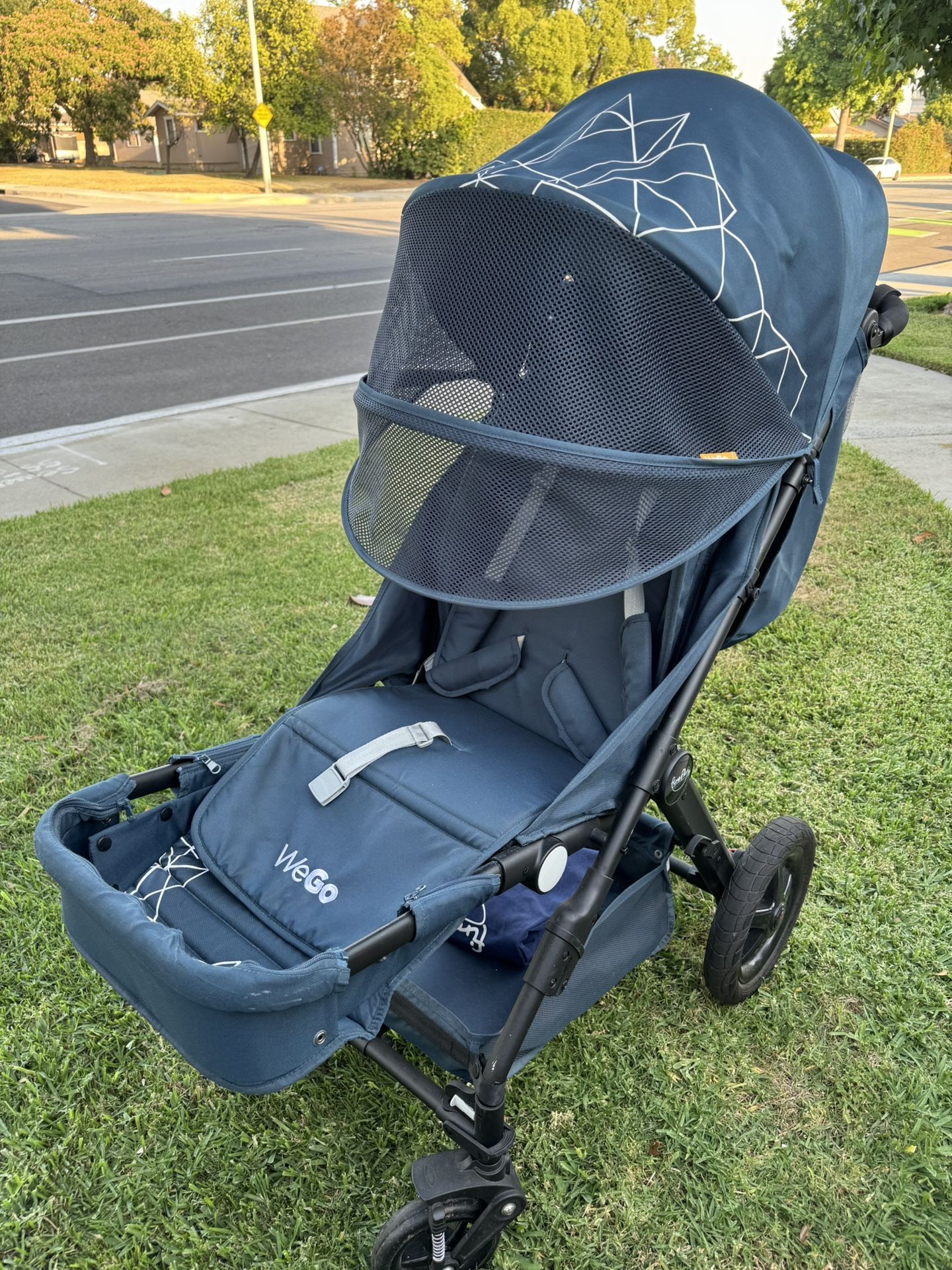 WeGo Push Chair with Firefly GoTo Seat (Blue) 