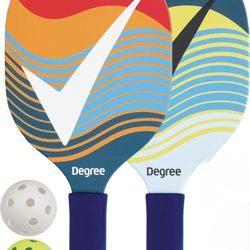 Pickleball Paddles & Balls - Set Of 2