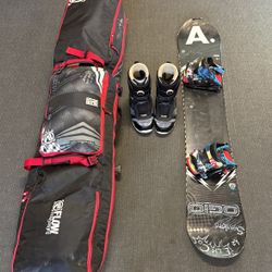 K2 Snowboard, Flow Bindings, Flow Boots & Flow Bag