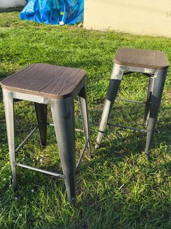 Counter Stool with Metal Frame