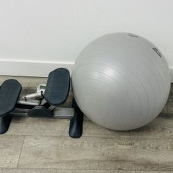 Exercise Ball And Stepper