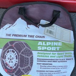 NEW Laclede Alpine Sport Light Truck and SUV Hoop Style Tire Chains (1 Pair) Part # 2327