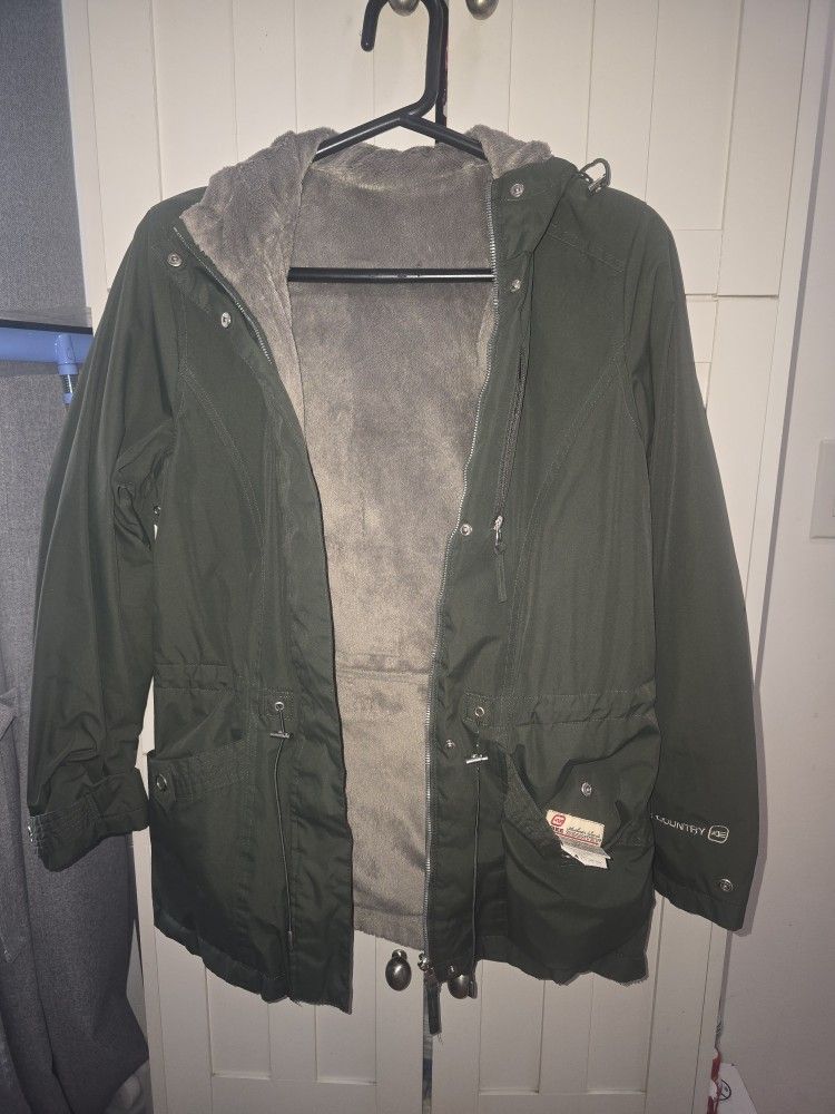 Ladies Jacket Size Small Reversable Waterproof