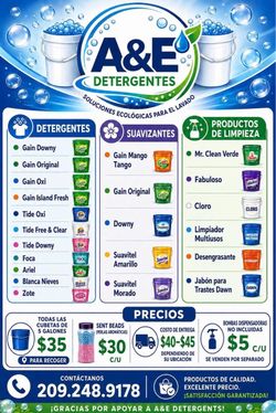Laundry detergent and softener