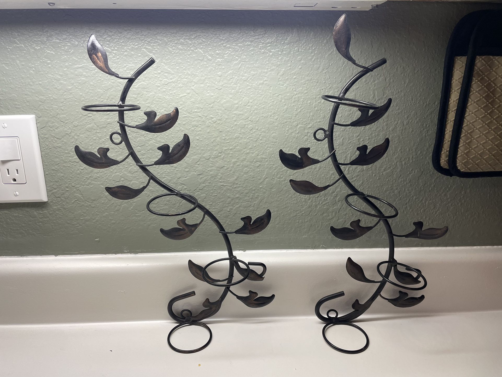 Wire Candle Holders Wall Decor