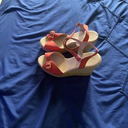 Limelight, Wedges, Orange And Cream, Size 11