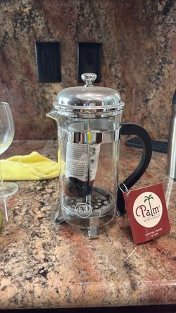 French press, coffee maker new $20