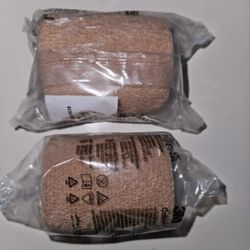 2 Pack 3M Coban Self-Adherent Wrap 2" x 5 yds, Tan
